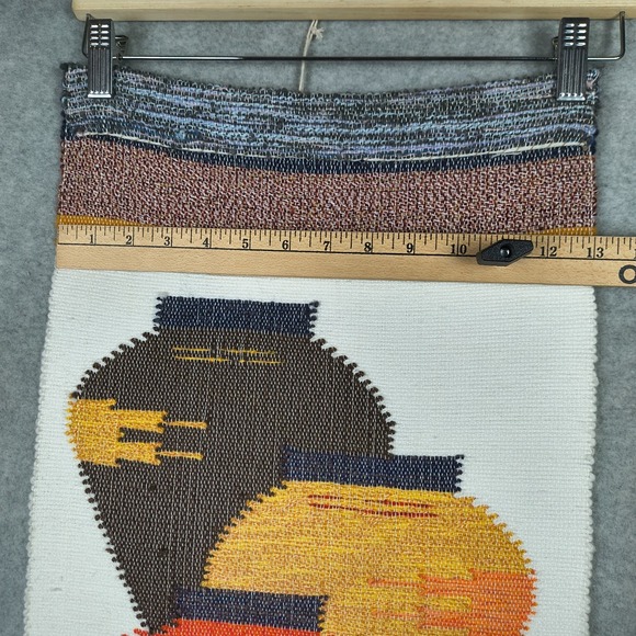 Vintage Southwest Table Runner Textile Pottery Native American Mexican Handmade - Picture 4 of 8